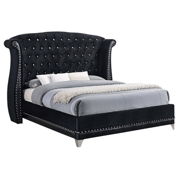 MC Barzini Tufted Upholstered Bed